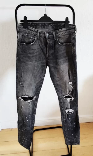 H&M Distressed Black Jeans