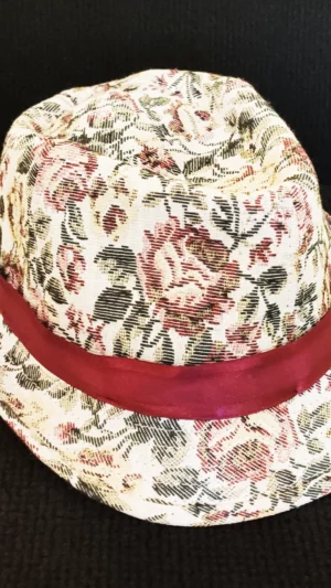 Floral Print Trilby Sun Hat