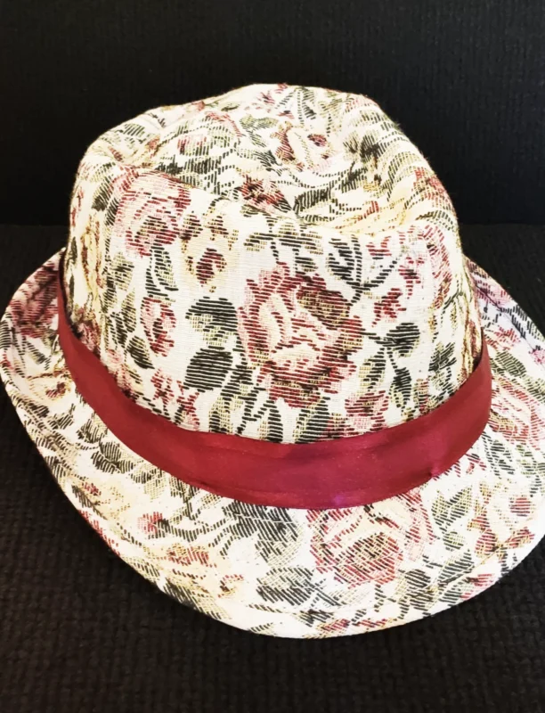 Floral Print Trilby Sun Hat