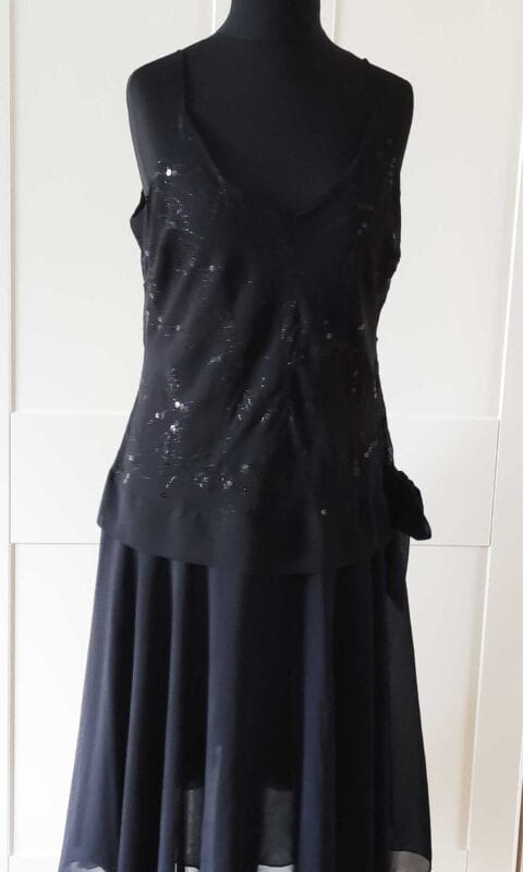 Drop Waist Evening Dress