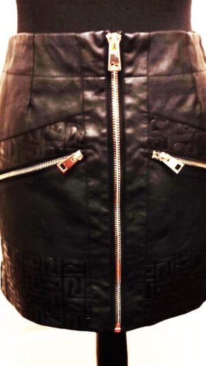 River Island leatherette mini skirt