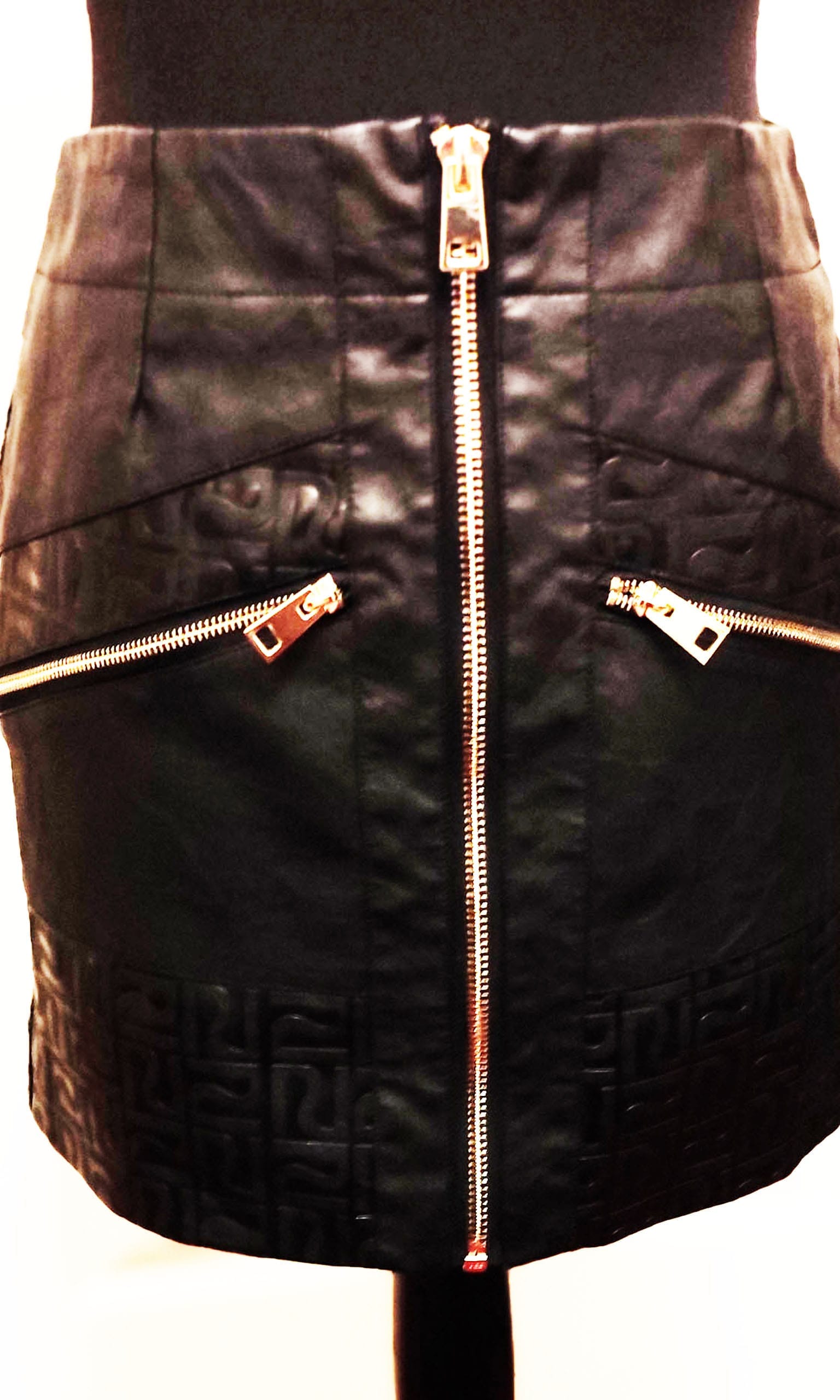 River Island leatherette mini skirt