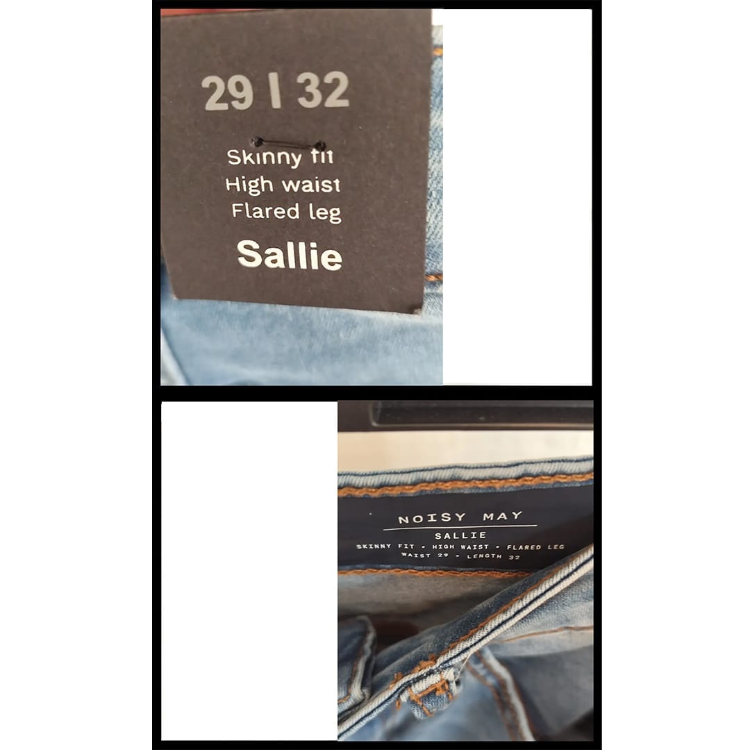 Noisy May Sallie High Waisted Flared Jean - Image 3