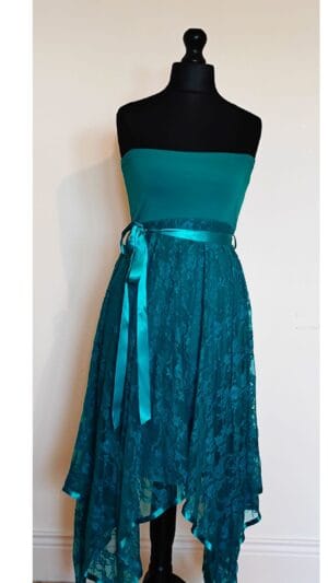 Isabel Lace Dress with Satin Belt