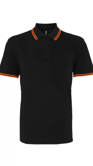 Asquith & Fox Tipped Polo Mens