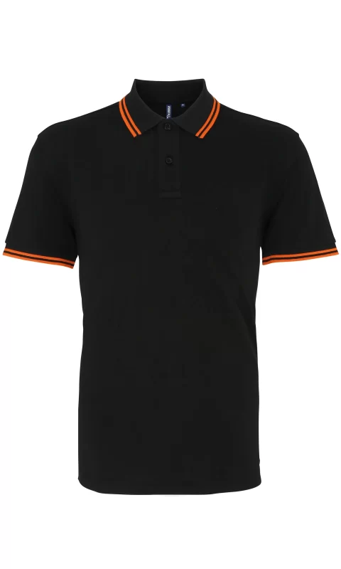 Asquith & Fox Tipped Polo Mens