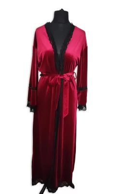 Women's Burgundy Robe
