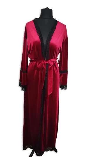 Women's Burgundy Robe