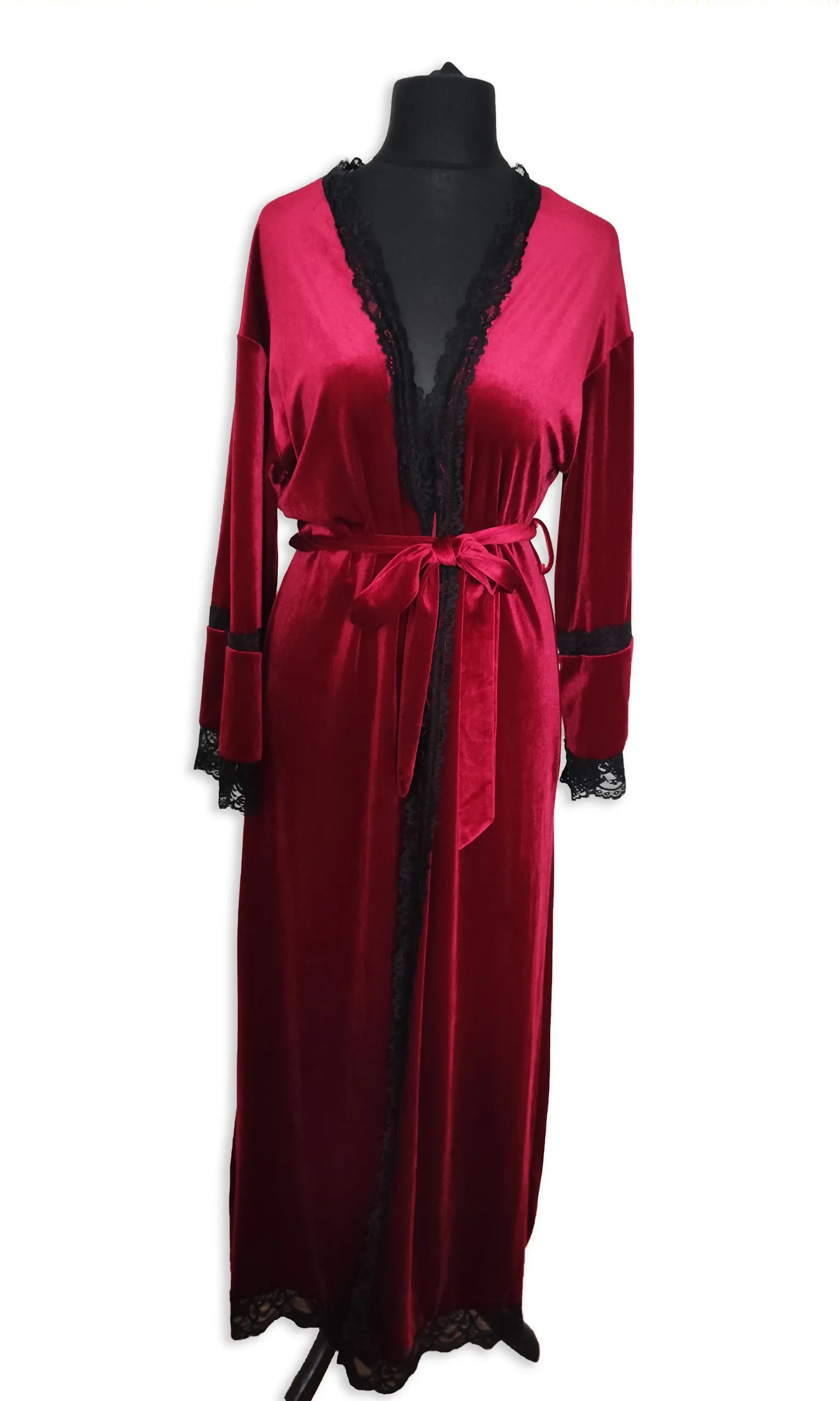 Women's Burgundy Robe