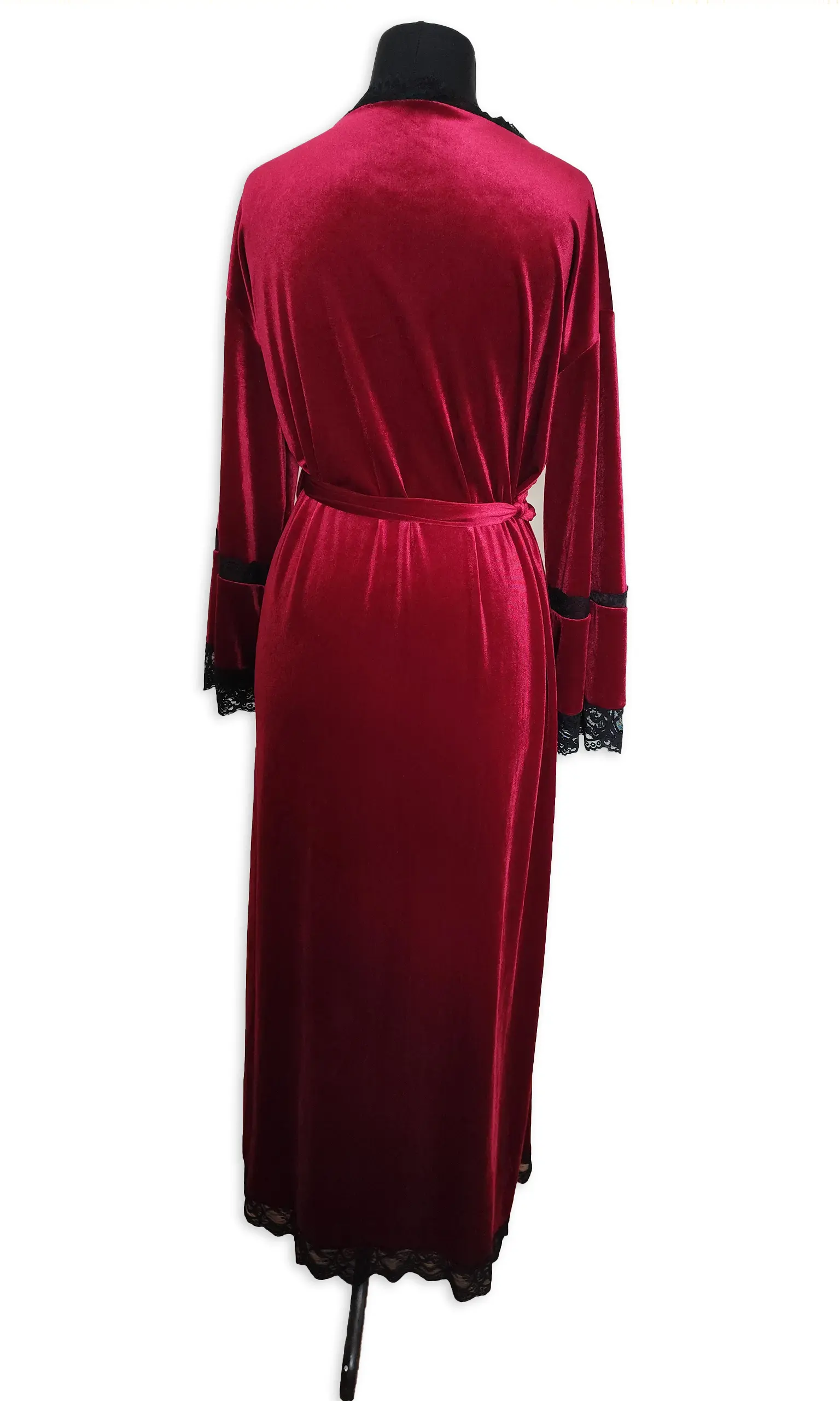 Women's Burgundy Robe - Image 3