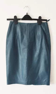Wallace Sacks Leather Pencil Skirt