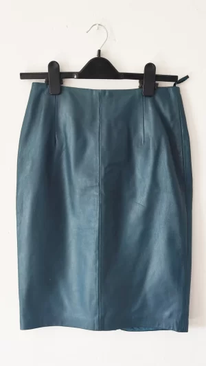 Wallace Sacks Leather Pencil Skirt